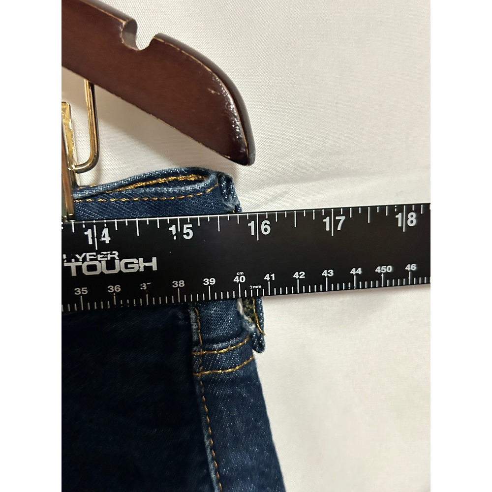 Levis 501 Original Fit Mens Dark Wash Straight Leg Button Fly Jeans 32x30 - Picture 6 of 8